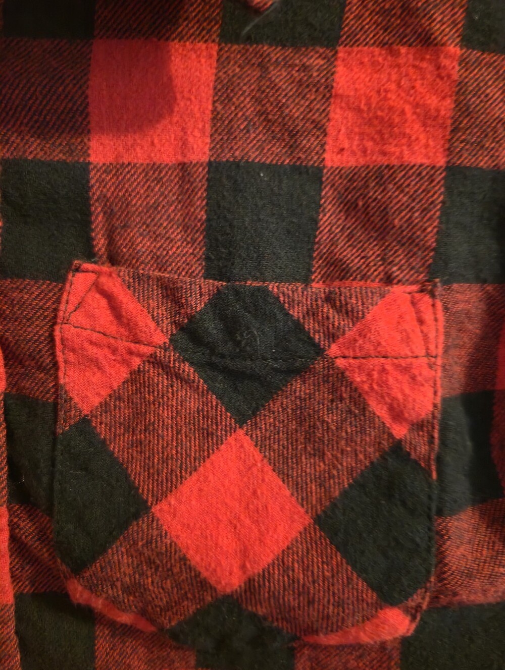 Red and Black Plaid Longsleeve Shirt - Picture 6 of 9